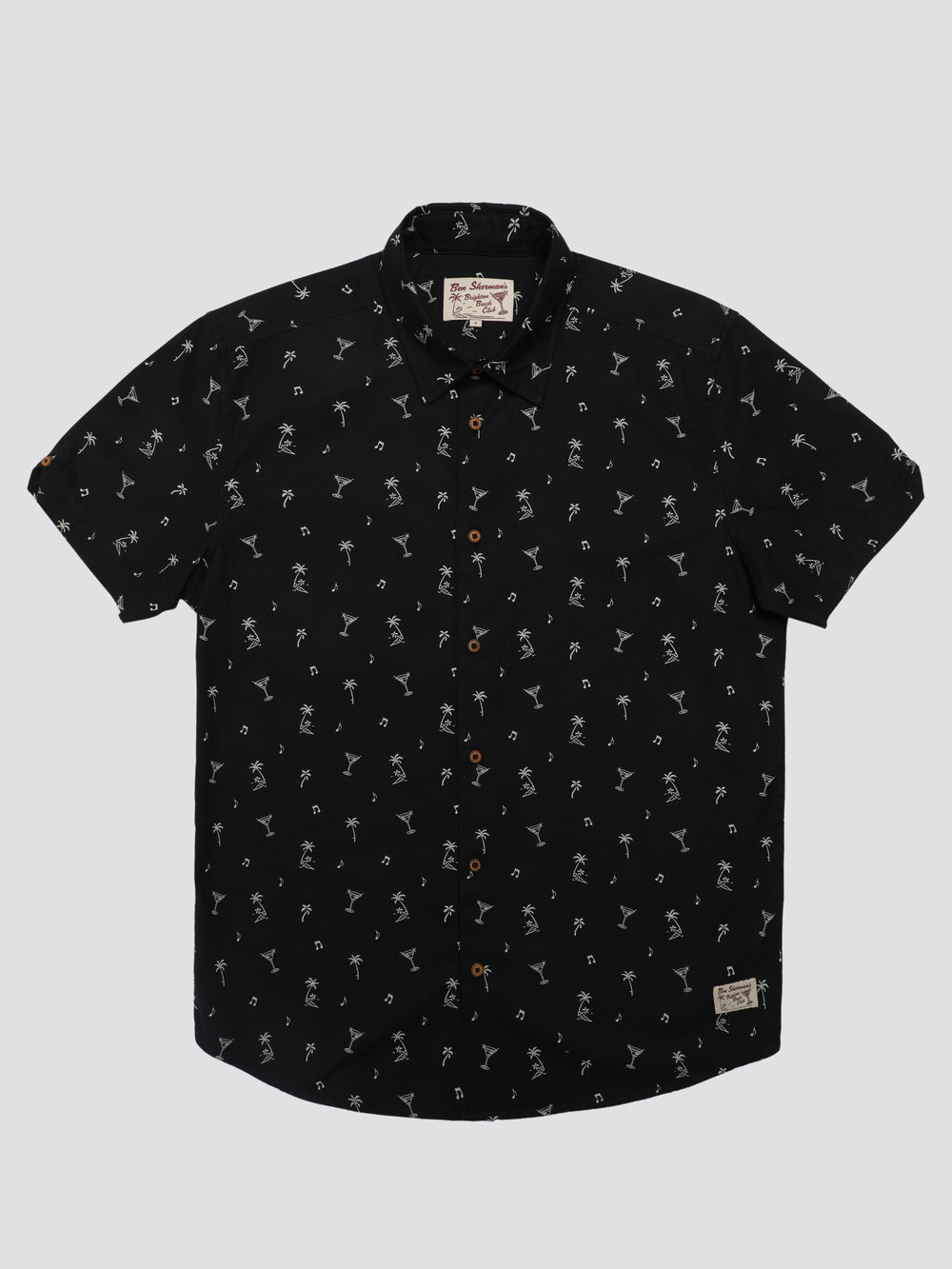 Ben Sherman Scattered Shirts Black | ELMRPC-923