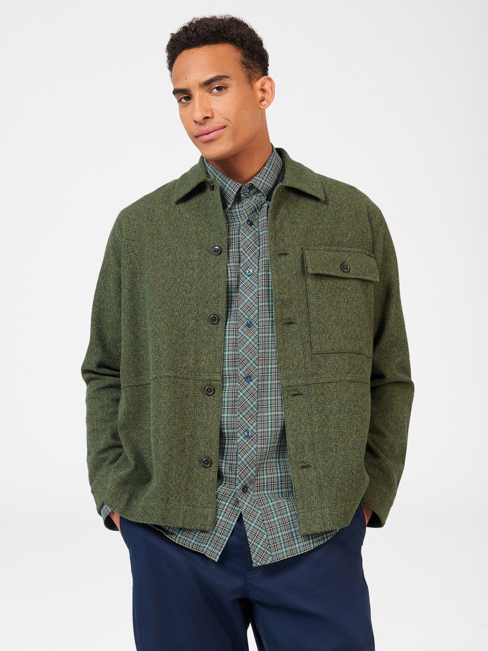 Ben Sherman Signature Casual Cotton Jackets Khaki | WZMJYV-278