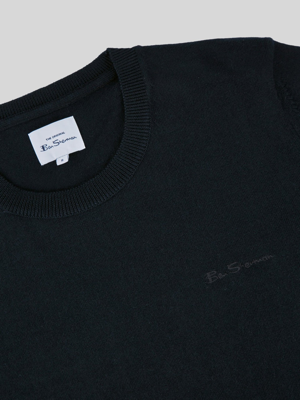 Ben Sherman Signature Crewneck Knitwear Black | XMDRHN-910