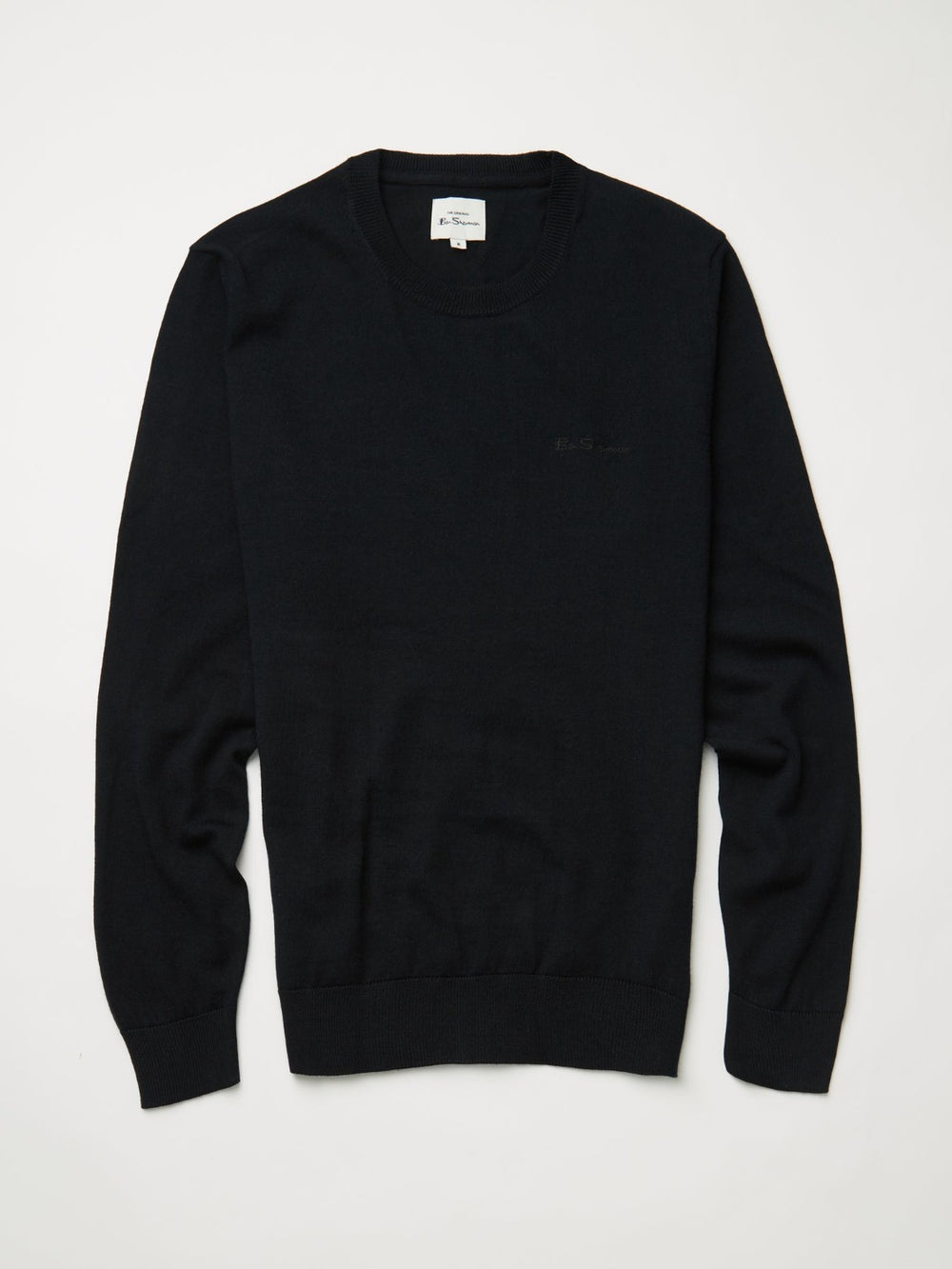 Ben Sherman Signature Crewneck Knitwear Black | XMDRHN-910