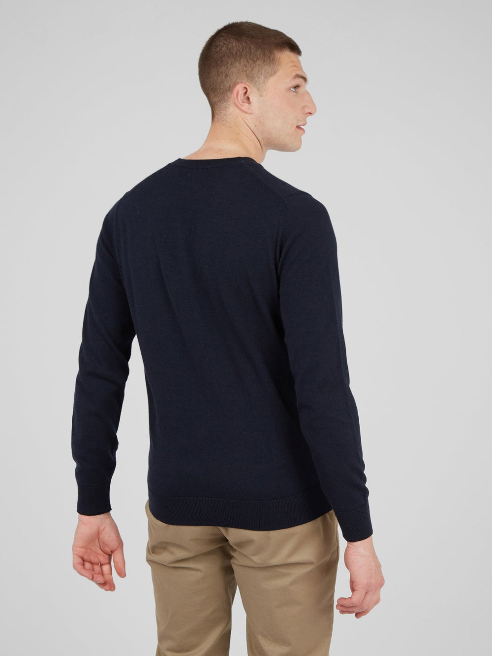 Ben Sherman Signature Crewneck Knitwear Navy | CGBWAN-245