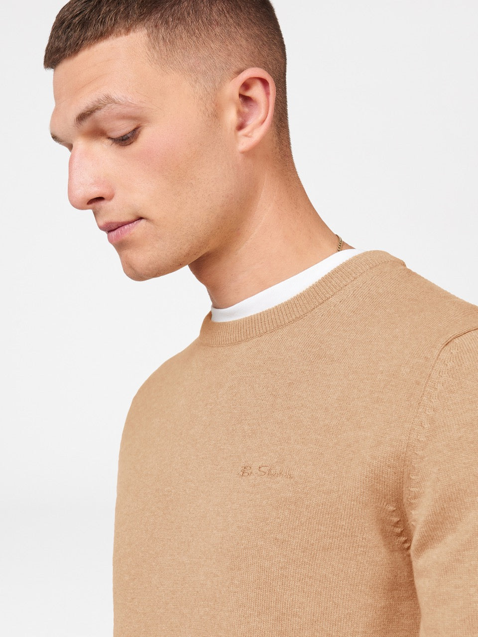 Ben Sherman Signature Crewneck Knitwear Grey | KYJAVP-905