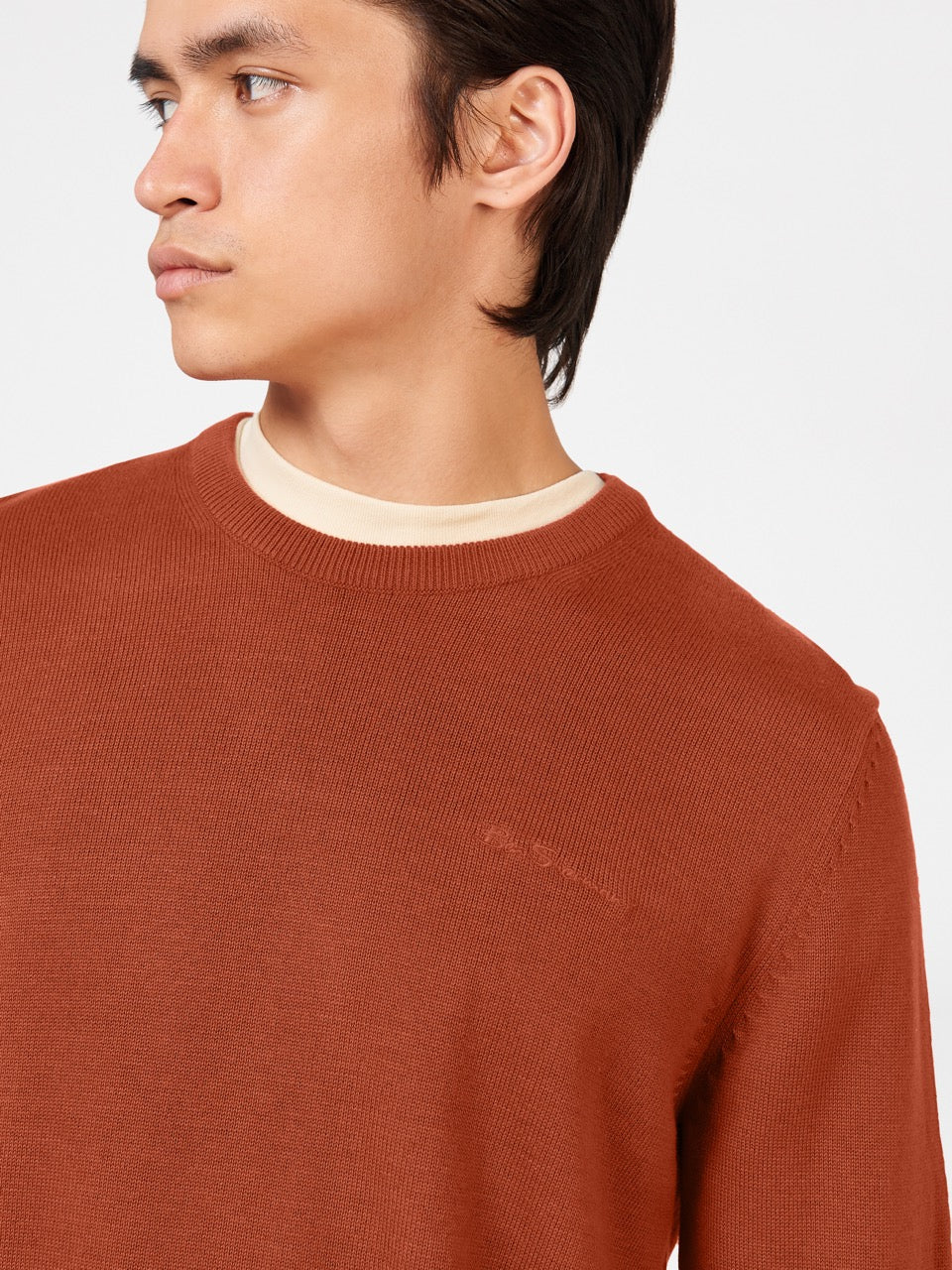 Ben Sherman Signature Crewneck Knitwear Orange | WXUEBK-581