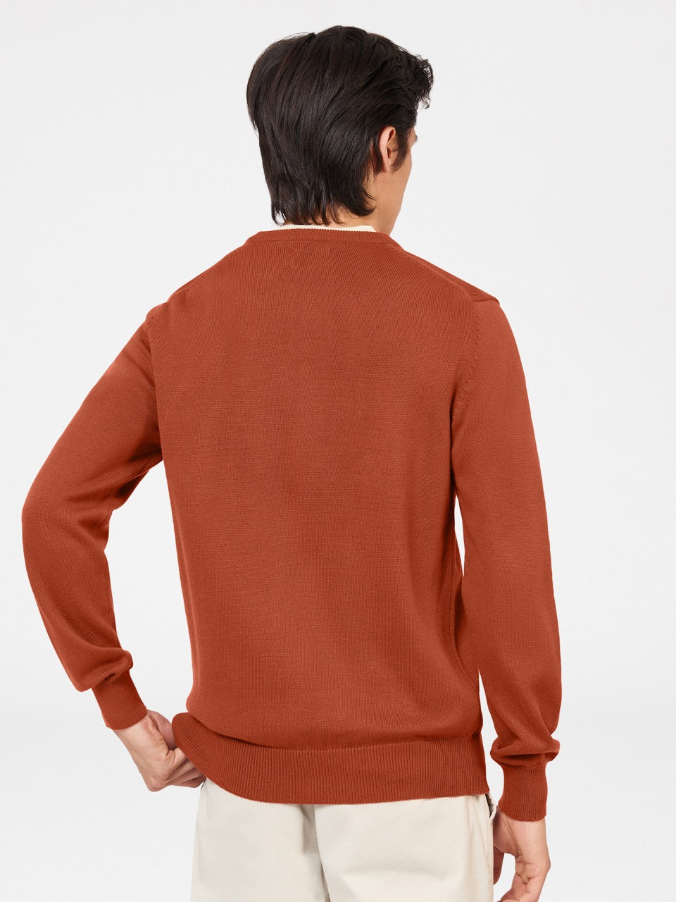 Ben Sherman Signature Crewneck Knitwear Orange | WXUEBK-581