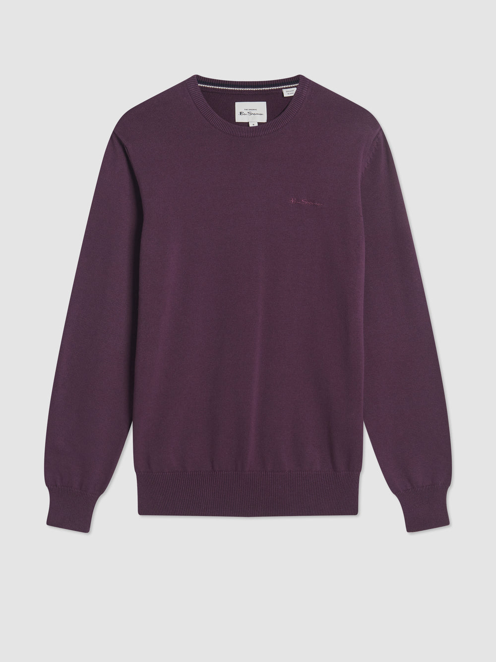 Ben Sherman Signature Crewneck Knitwear Purple | HPAXQS-465