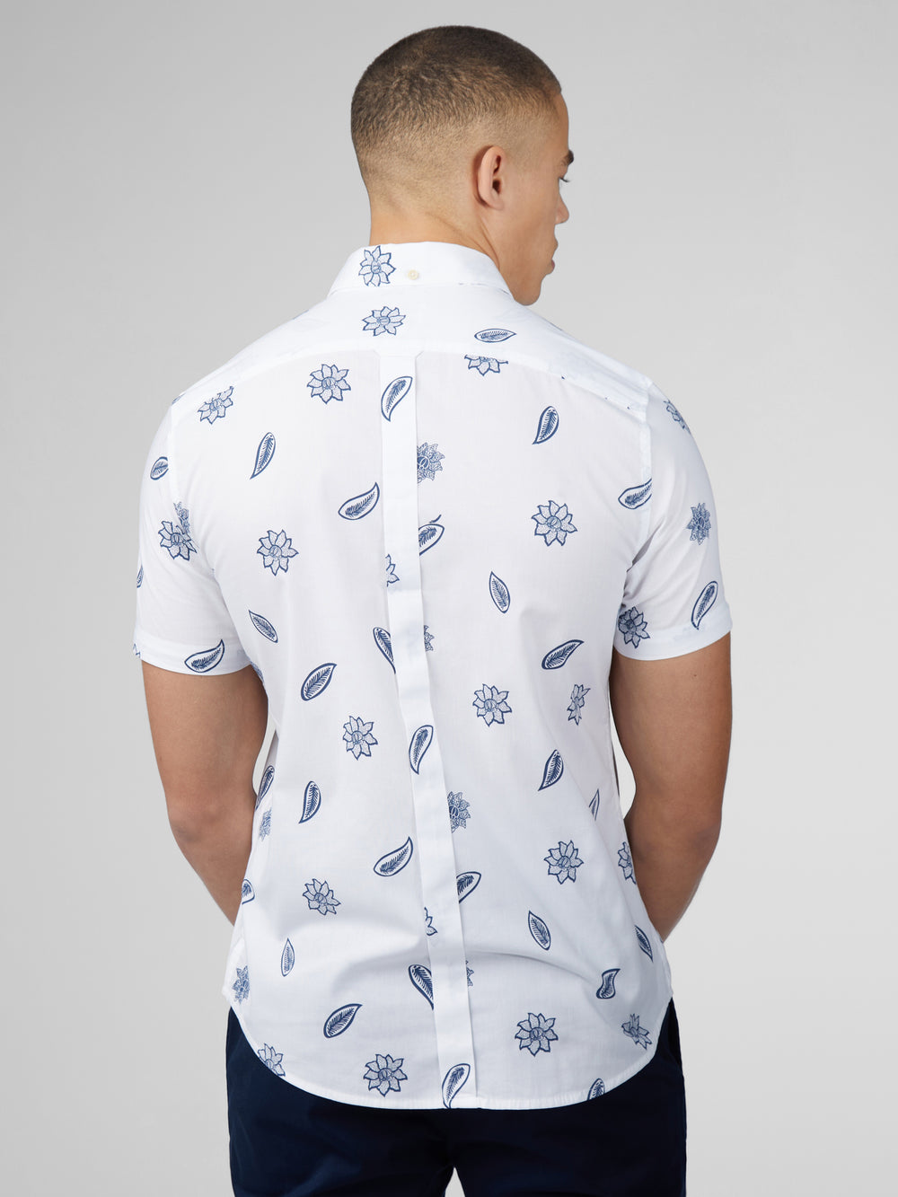 Ben Sherman Signature Floral Shirts White | WUTGJH-640