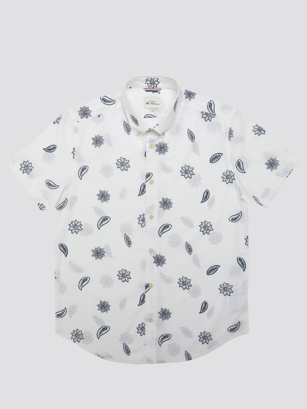 Ben Sherman Signature Floral Shirts White | WUTGJH-640