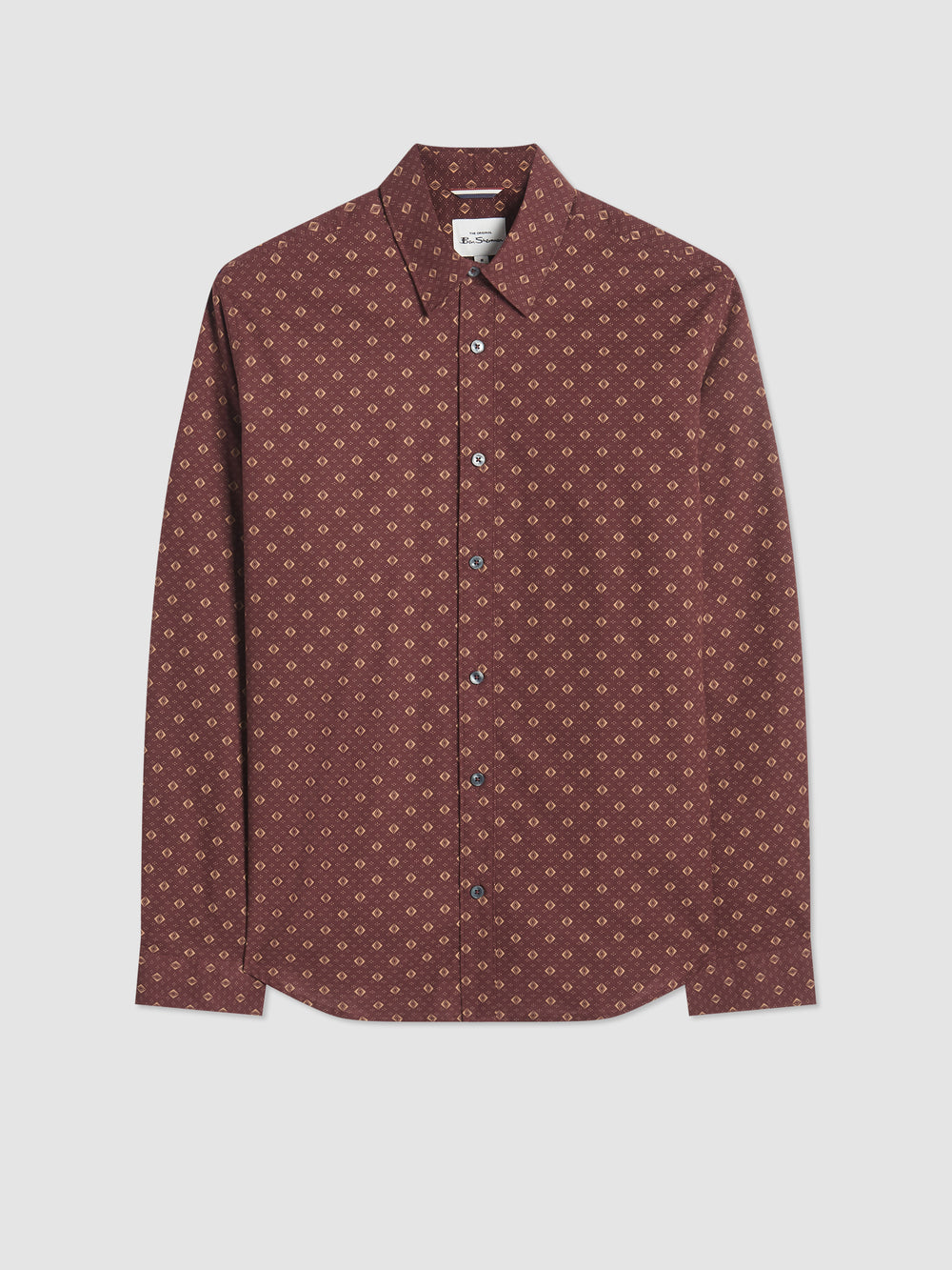 Ben Sherman Signature Geo Shirts Brown | DZNWBA-493