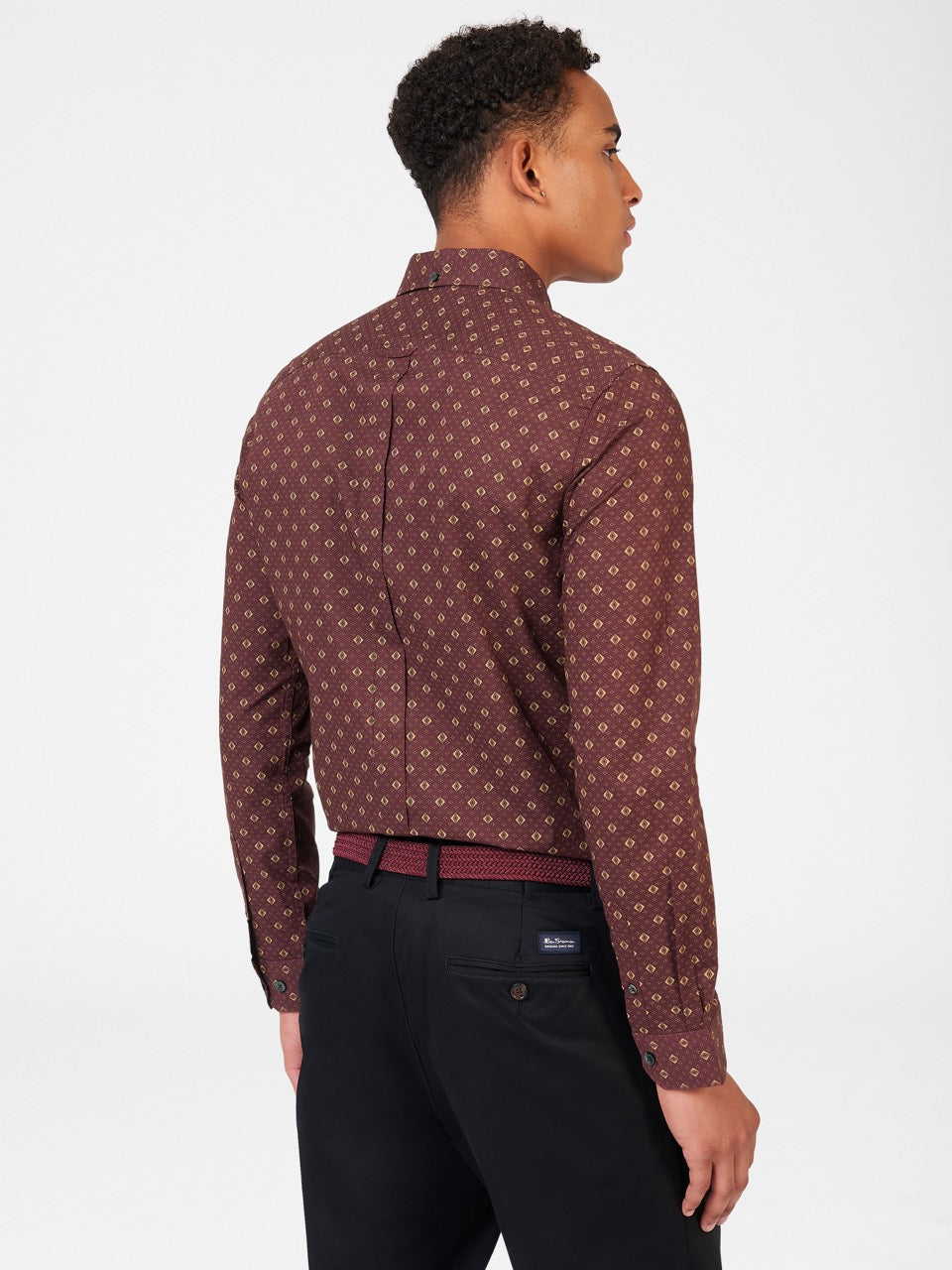 Ben Sherman Signature Geo Shirts Brown | DZNWBA-493