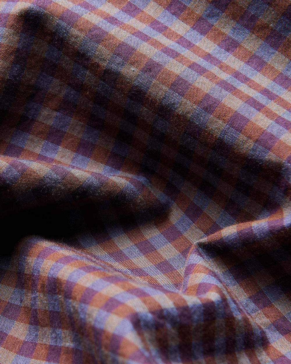 Ben Sherman Signature Gingham Long-Sleeve Shirts Purple | AWDUBP-715