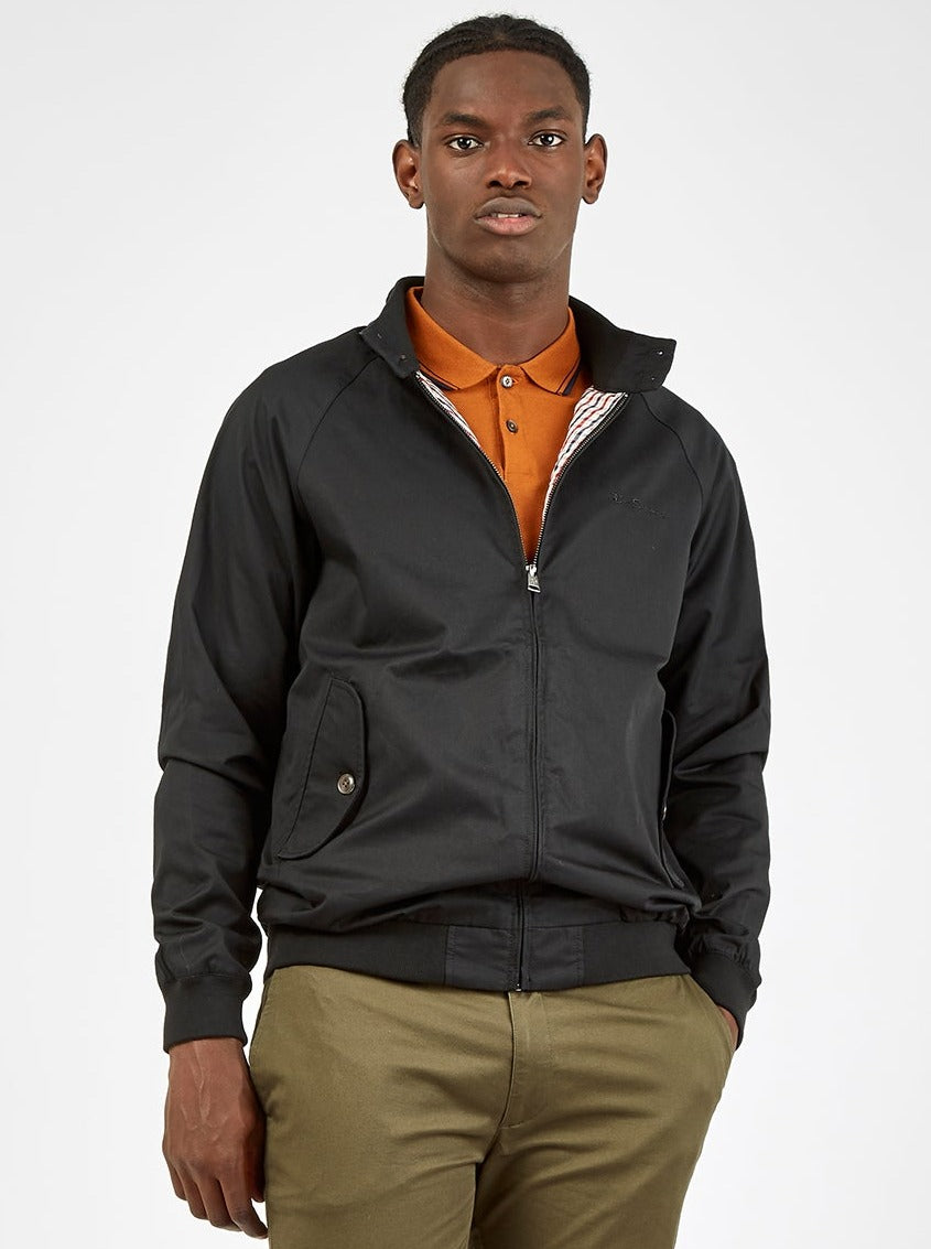 Ben Sherman Signature Harrington Jackets Black | TRHVNA-096