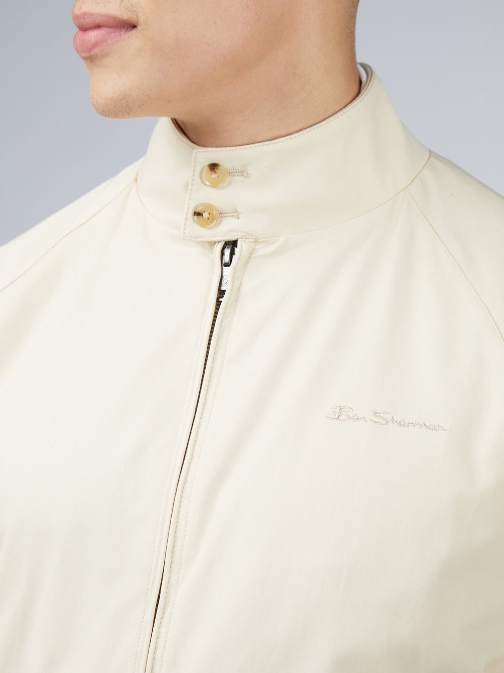 Ben Sherman Signature Harrington Jackets Cream | GEPQMD-289