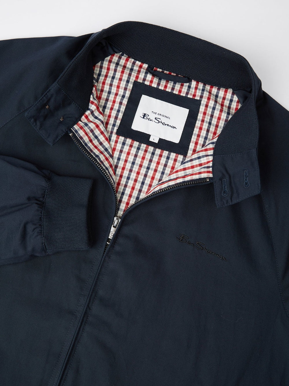 Ben Sherman Signature Harrington Jackets Navy | KVWRIC-014