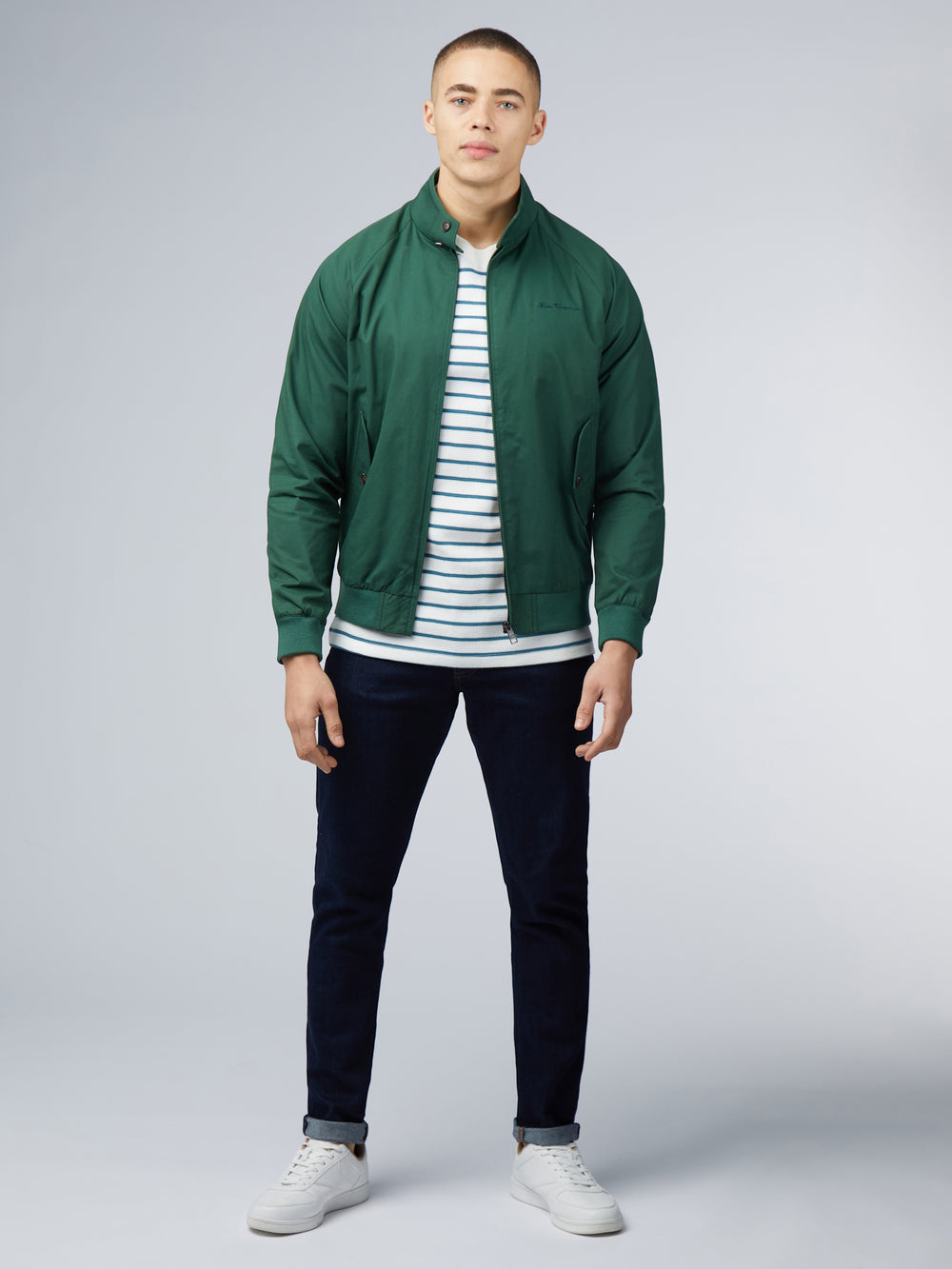 Ben Sherman Signature Harrington Jackets Green | FKCSLE-235