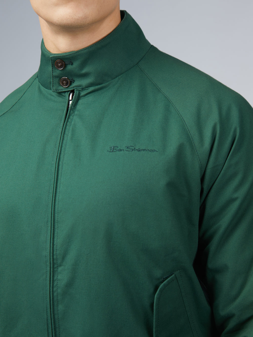 Ben Sherman Signature Harrington Jackets Green | FKCSLE-235