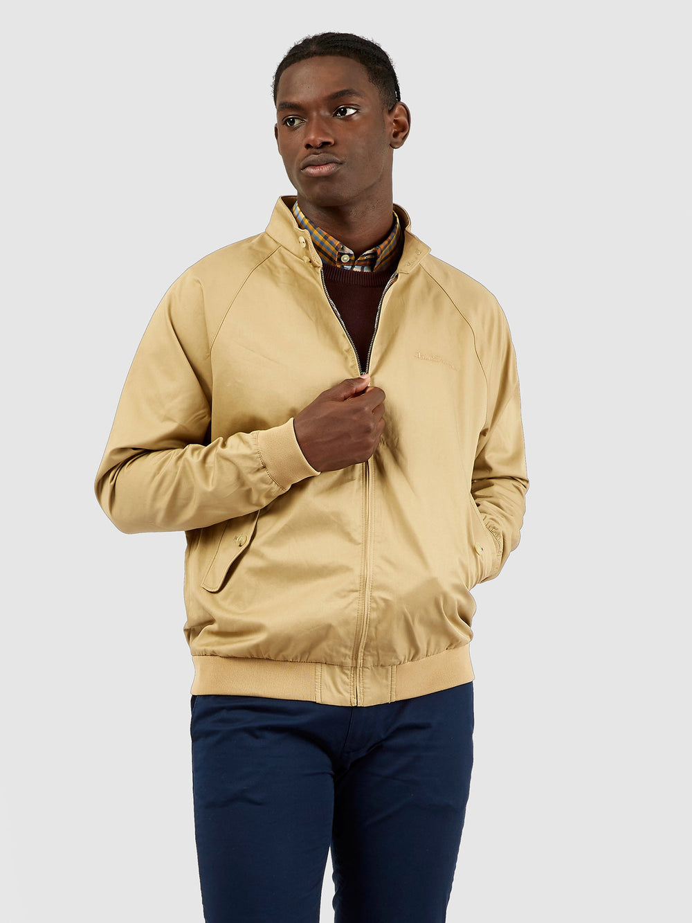 Ben Sherman Signature Harrington Jackets Brown | WFRNSH-302