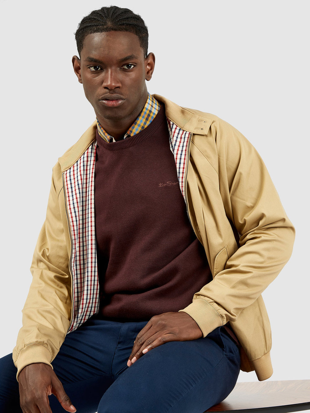 Ben Sherman Signature Harrington Jackets Brown | WFRNSH-302