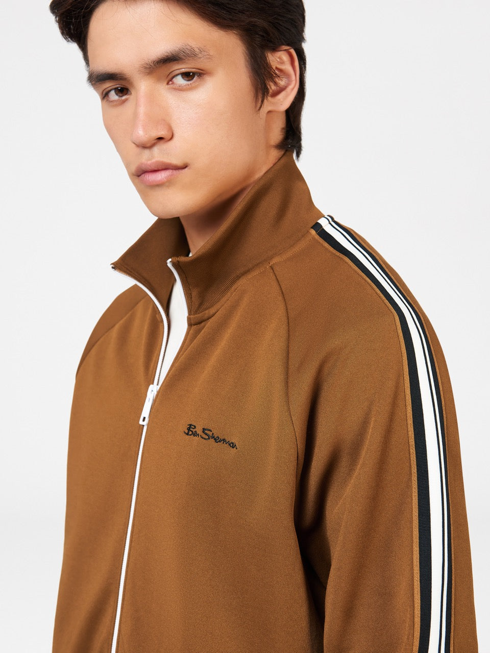 Ben Sherman Signature House Taped Track Jackets Brown | UADXGQ-173