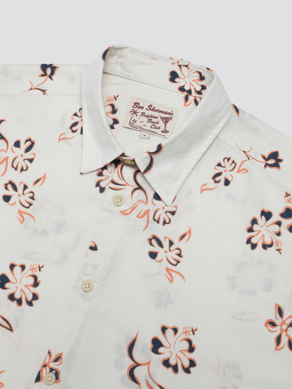 Ben Sherman Signature Linear Floral Shirts White | IERBUQ-270