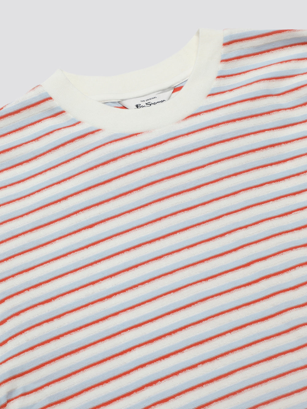 Ben Sherman Signature Loopback Stripe T-Shirt Blue | CSAJZK-237