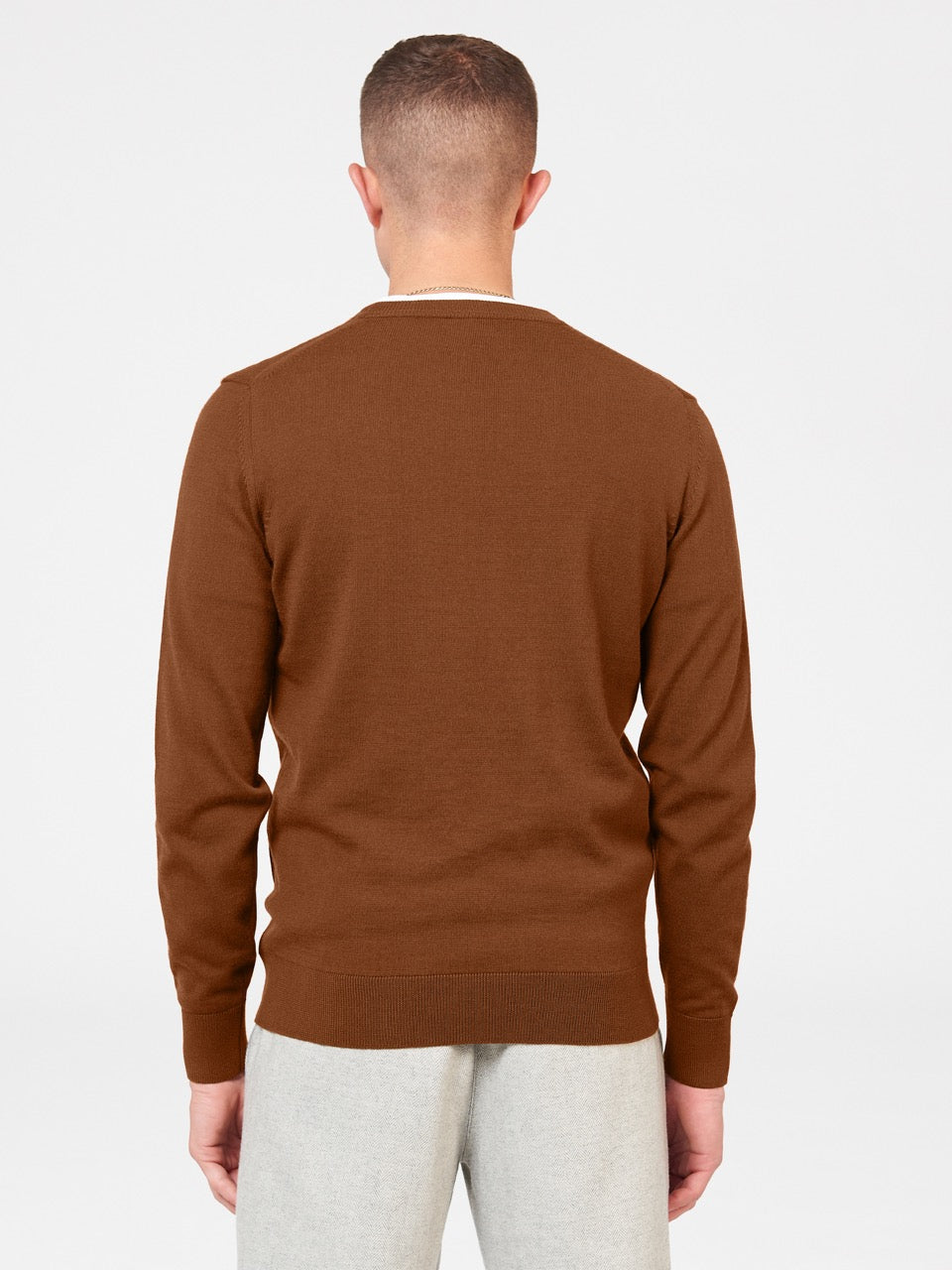 Ben Sherman Signature Merino Crewneck Knitwear Brown | KAYWPU-529