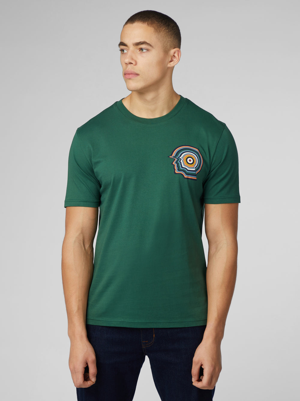 Ben Sherman Signature Mod Head T-Shirt Green | SXLFZI-049