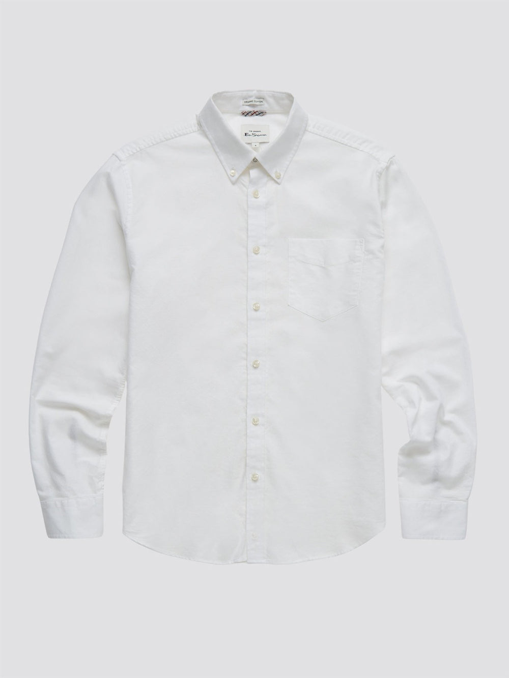 Ben Sherman Signature Organic Long-Sleeve Oxford Shirts White | BQJNXY-297