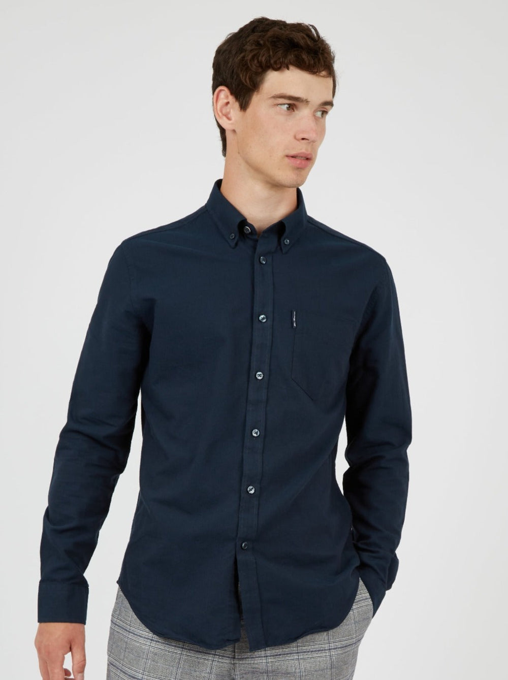 Ben Sherman Signature Organic Oxford Shirts Navy | NIGOCW-271