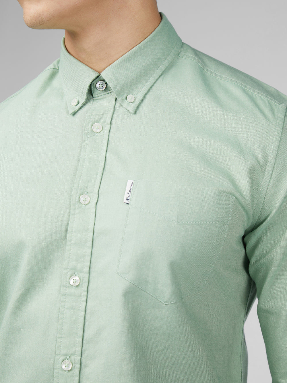 Ben Sherman Signature Oxford Shirts Green | QOMUZE-461