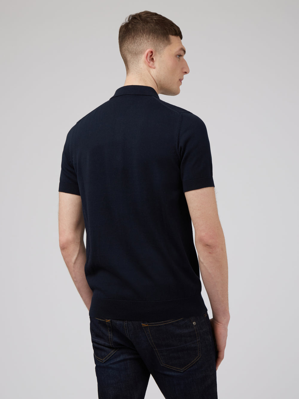 Ben Sherman Signature Polo Neck Sweaters Navy | NSATGJ-092