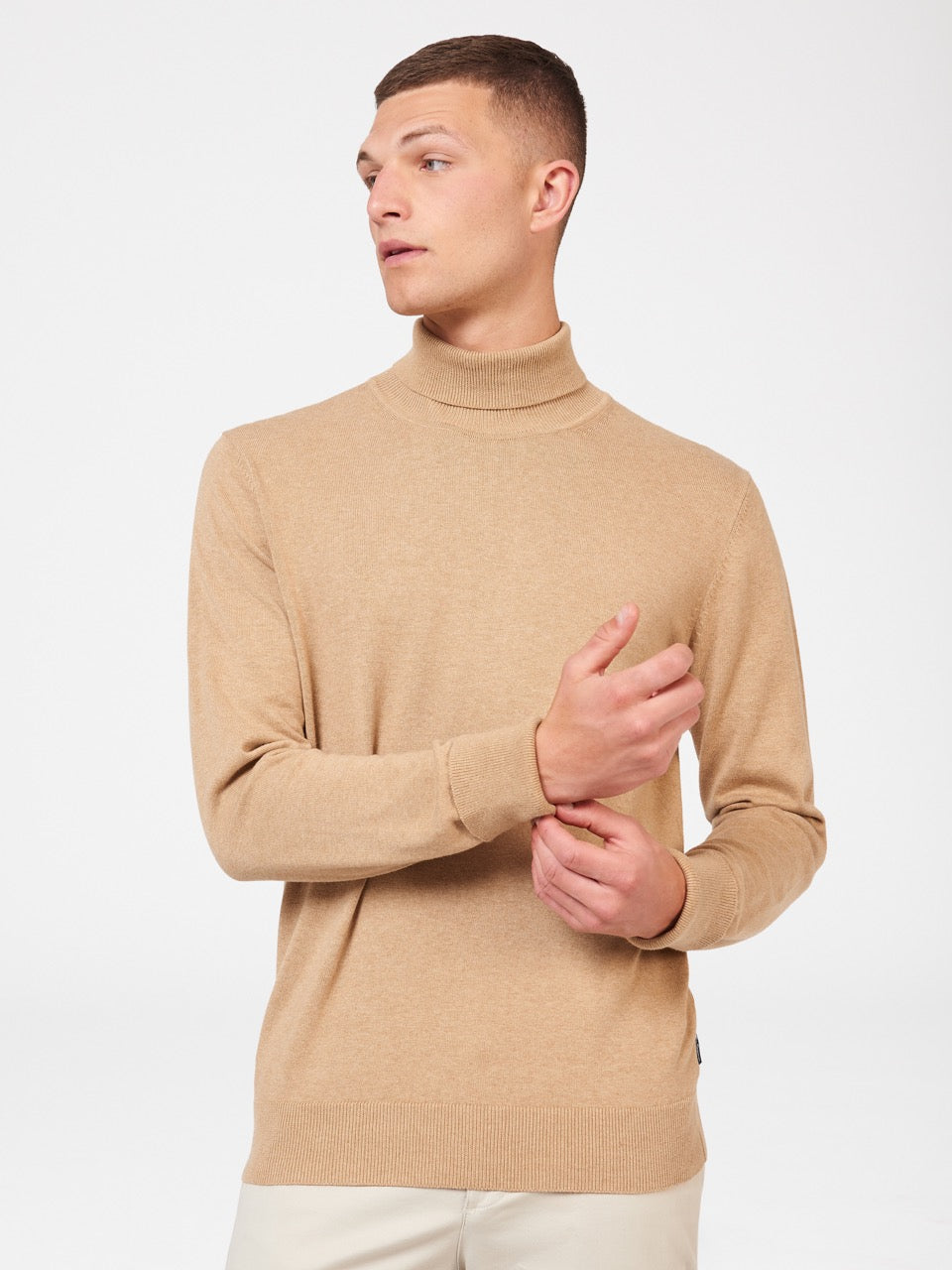 Ben Sherman Signature Roll Neck Knitwear Grey | ITQFJZ-179