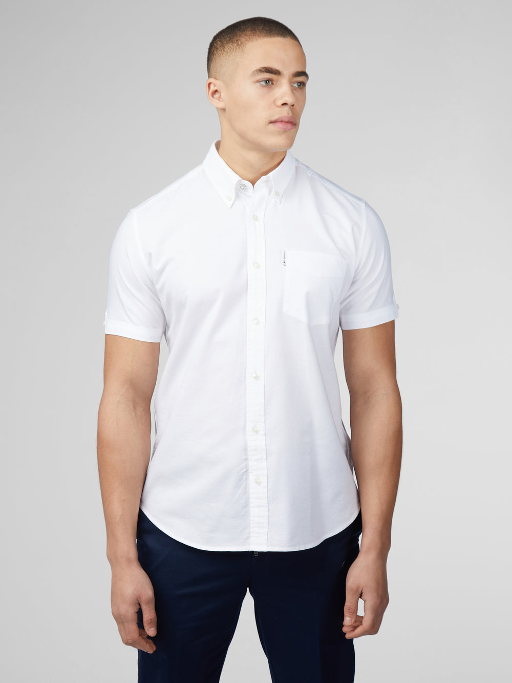 Ben Sherman Signature Short Sleeve Oxford Shirts White | VSICYG-561