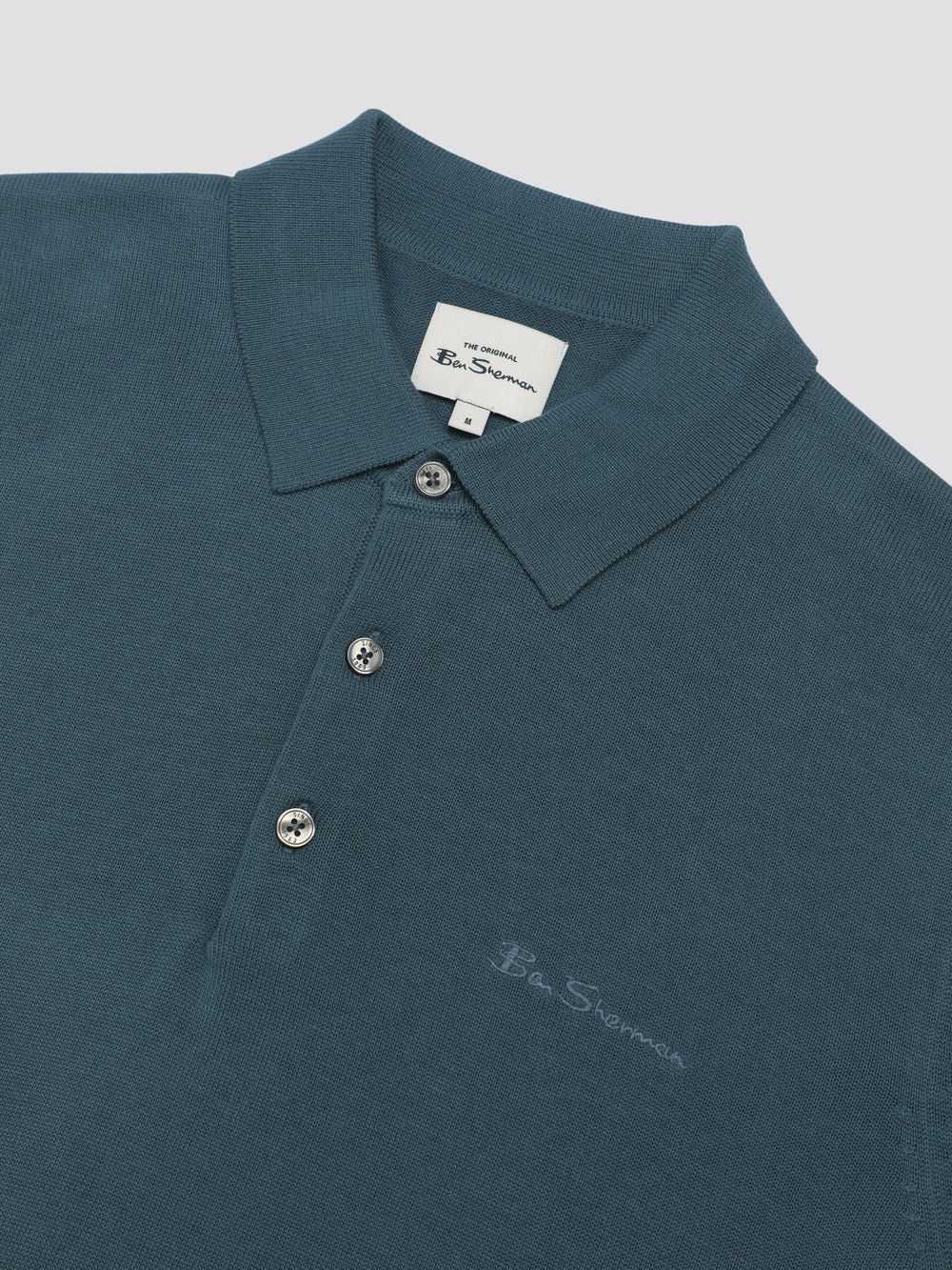 Ben Sherman Signature Short Sleeve Polo Knitwear Turquoise | SLYGZC-351