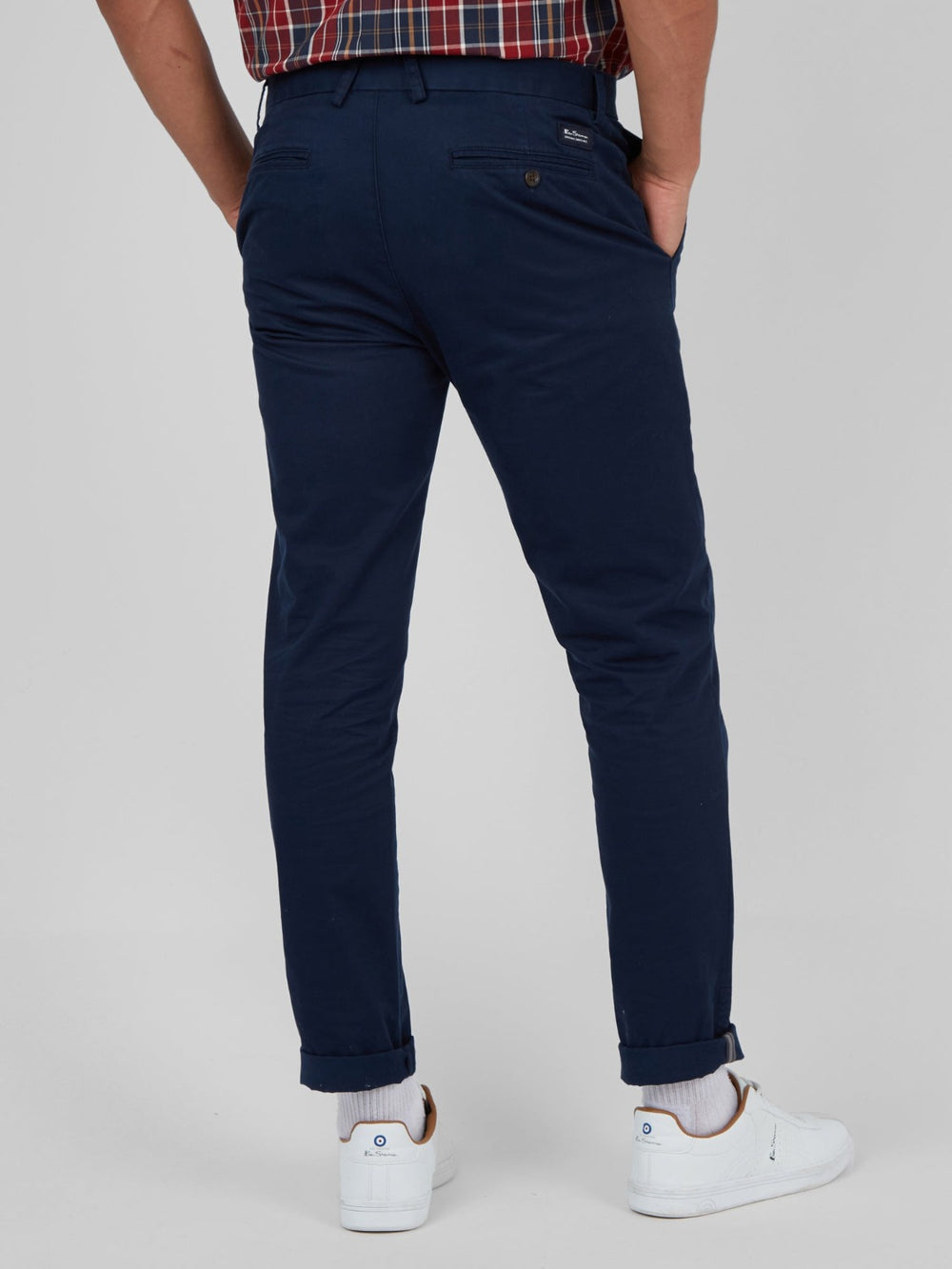 Ben Sherman Signature Skinny Stretch Chino Pants Navy | DJBHIA-175