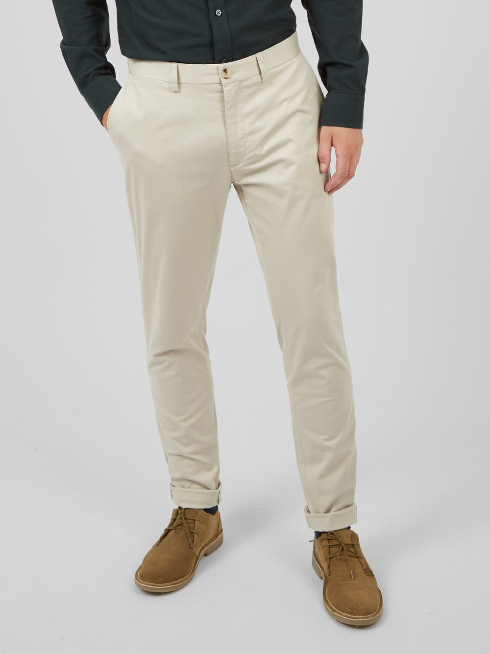 Ben Sherman Signature Skinny Stretch Chino Pants White | GIRQKB-038