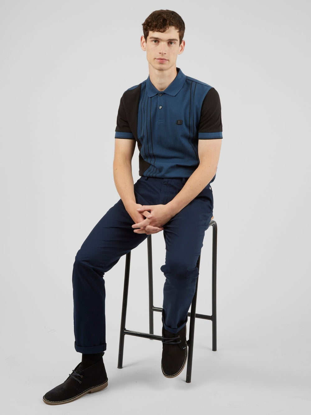 Ben Sherman Signature Slim Stretch Chino Pants Navy | JRWEIO-639