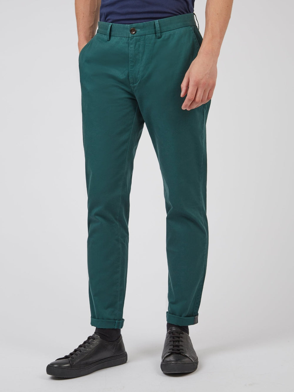 Ben Sherman Signature Slim Stretch Chino Pants Green | ROGAYJ-107