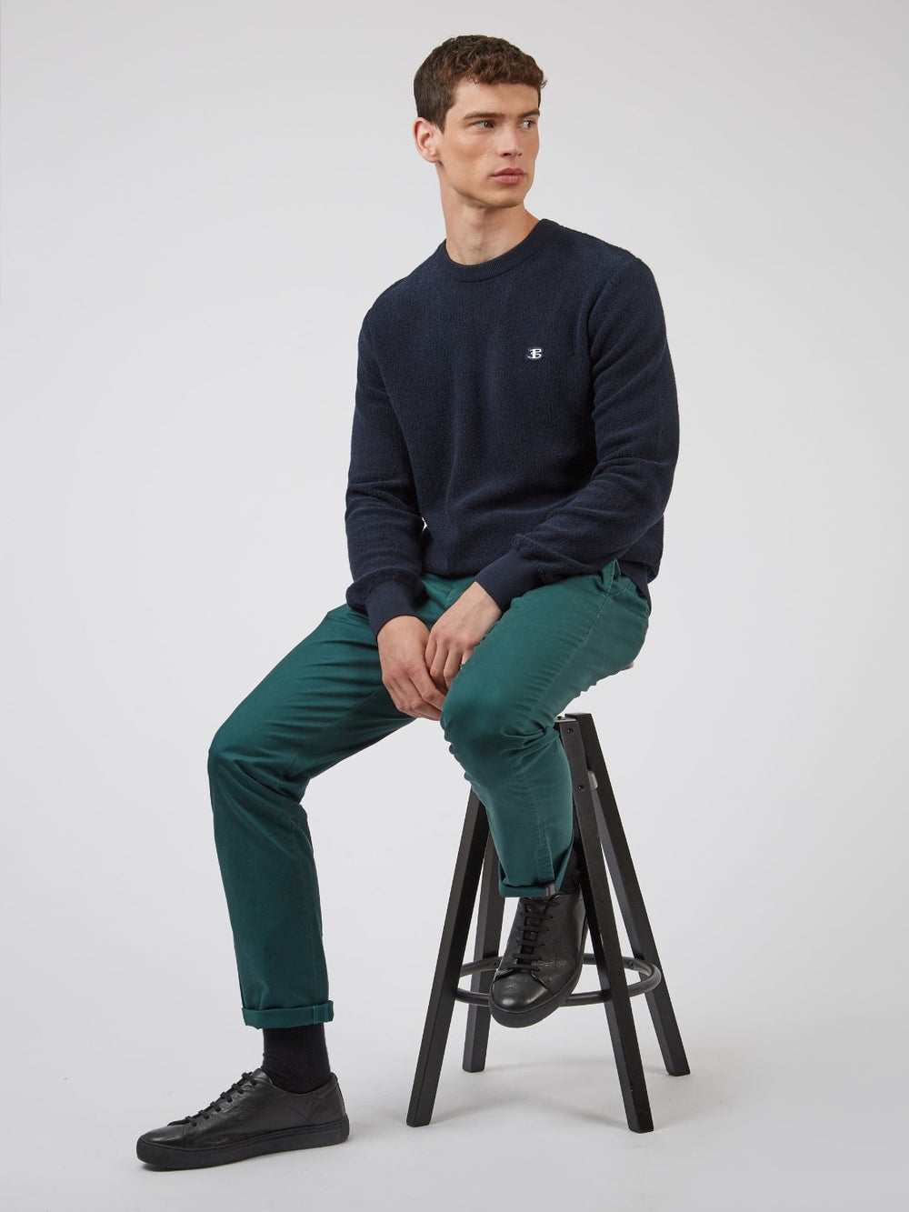 Ben Sherman Signature Slim Stretch Chino Pants Green | ROGAYJ-107