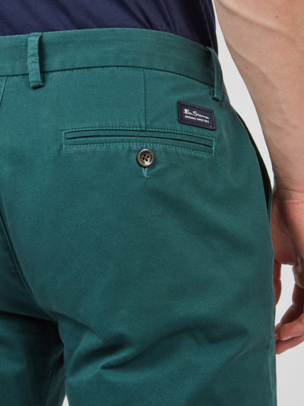 Ben Sherman Signature Slim Stretch Chino Pants Green | ROGAYJ-107