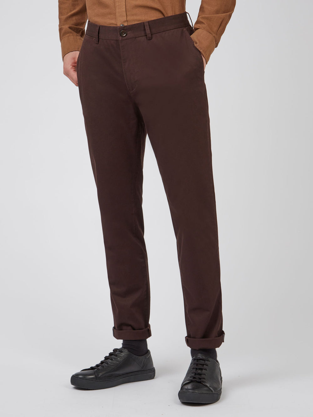 Ben Sherman Signature Slim Stretch Chino Pants Red | OWFRKJ-715