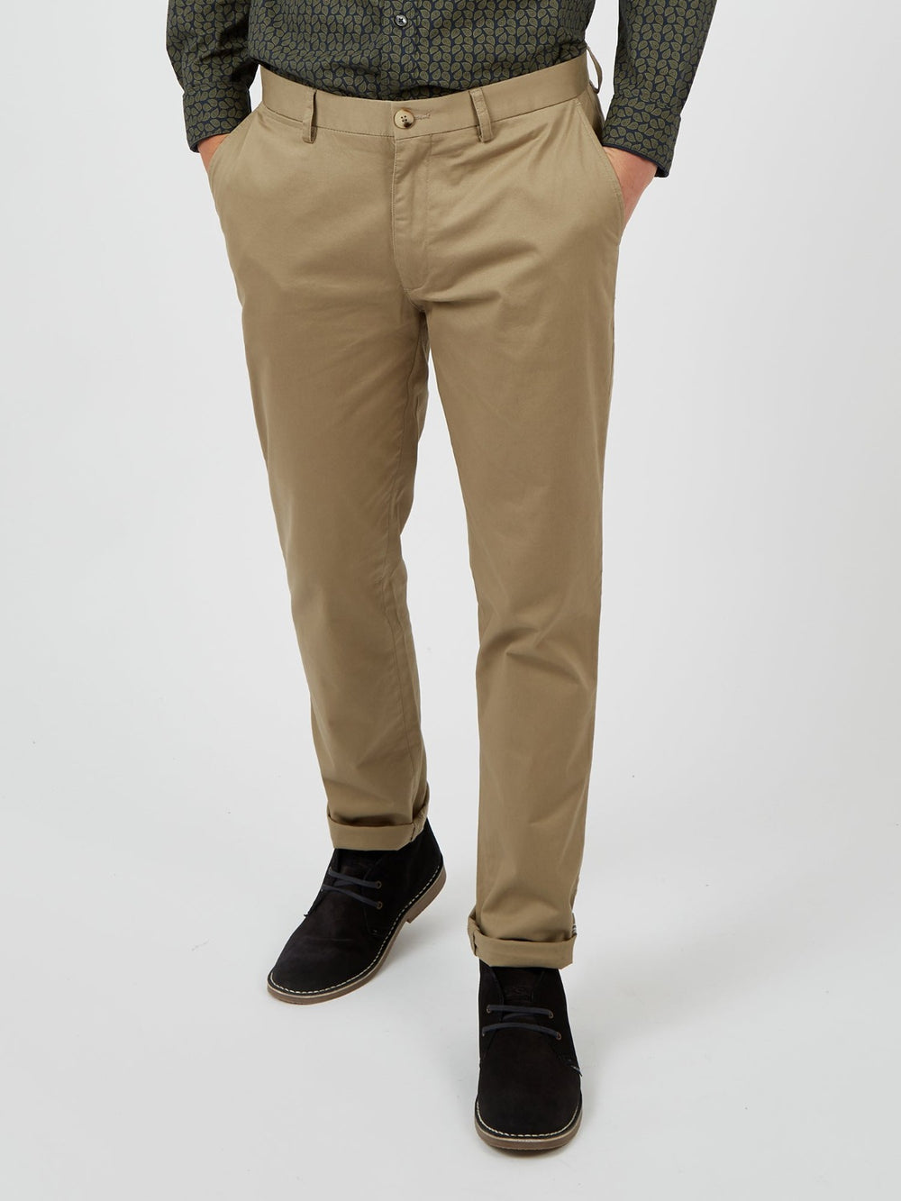 Ben Sherman Signature Slim Stretch Chino Pants Grey | ZDULFI-045