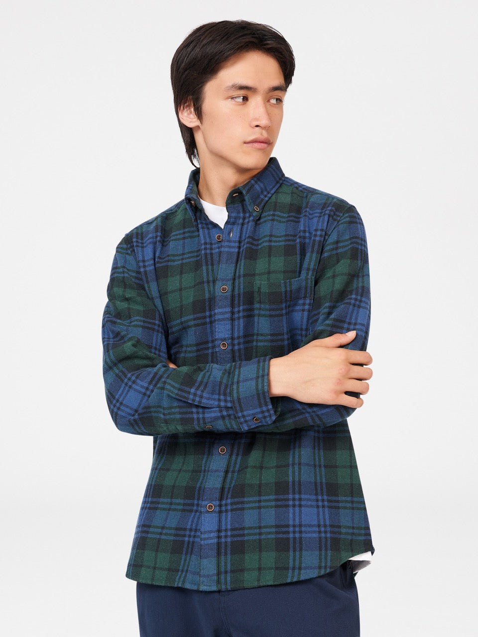 Ben Sherman Signature Tartan Check Shirts Green | WDLOFM-524