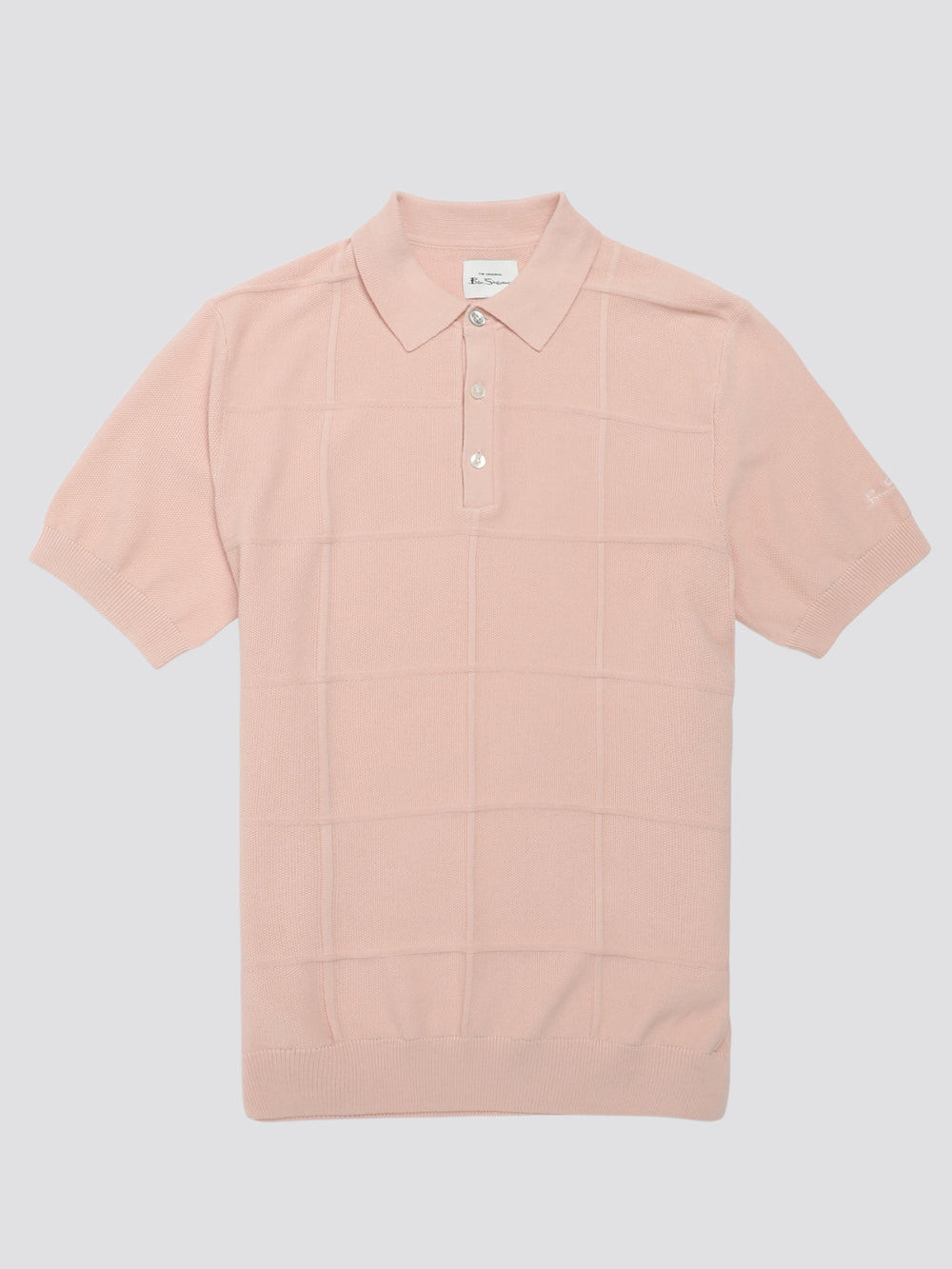 Ben Sherman Signature Textured Polo Knitwear Pink | PJGNIM-918