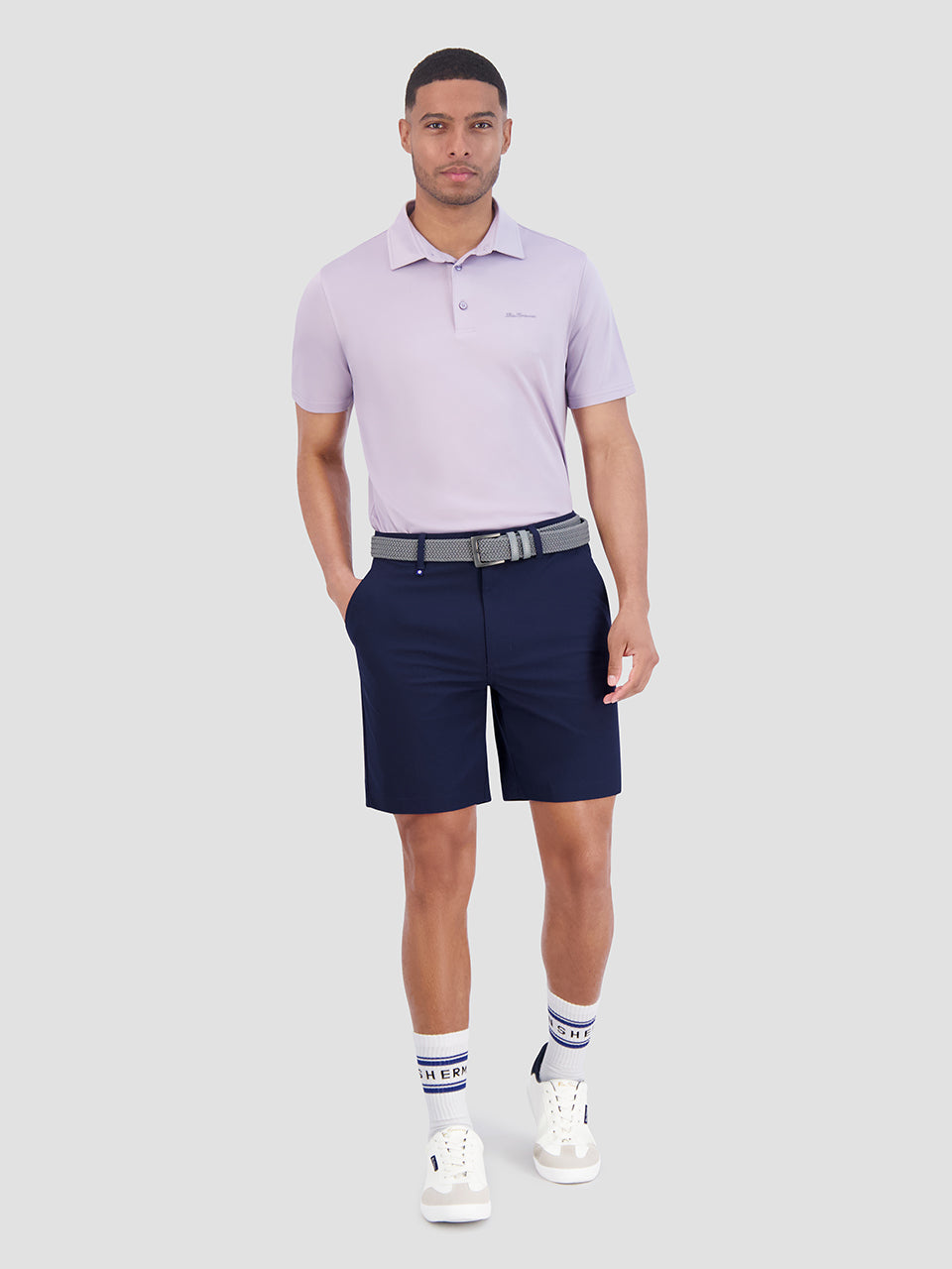 Ben Sherman Solid Air Pique Sports Fit Polo Shirts Purple | DCWPQT-265