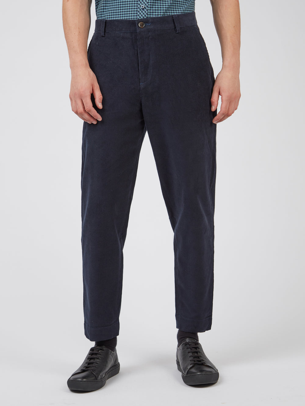 Ben Sherman Tapered Corduroy Pants Black | BZECRW-948