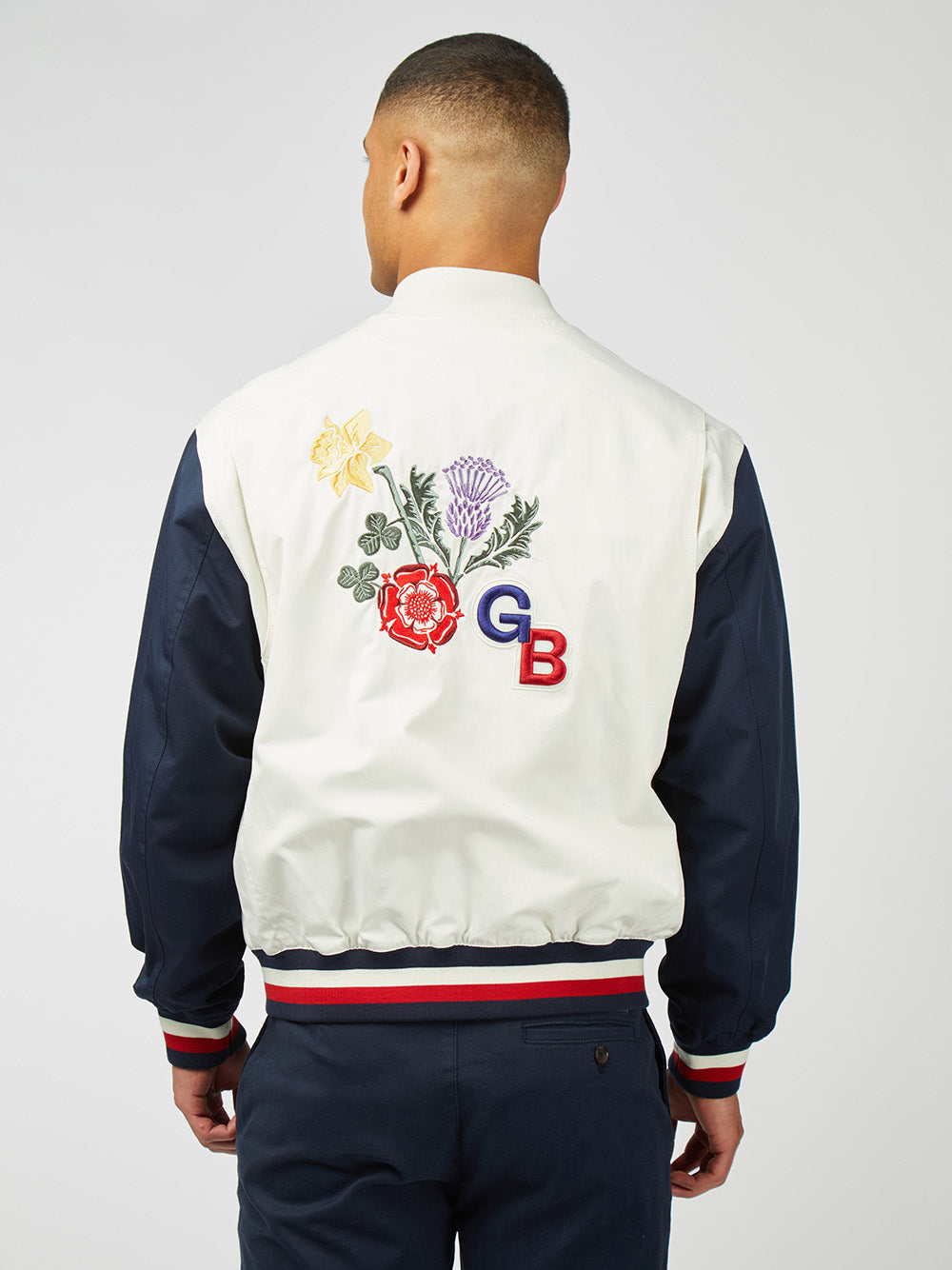 Ben Sherman Team GB Commercial Bomber Jackets White | ZYUSEB-873