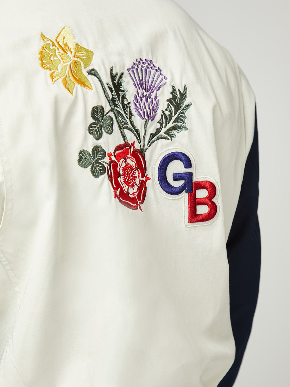 Ben Sherman Team GB Commercial Bomber Jackets White | ZYUSEB-873