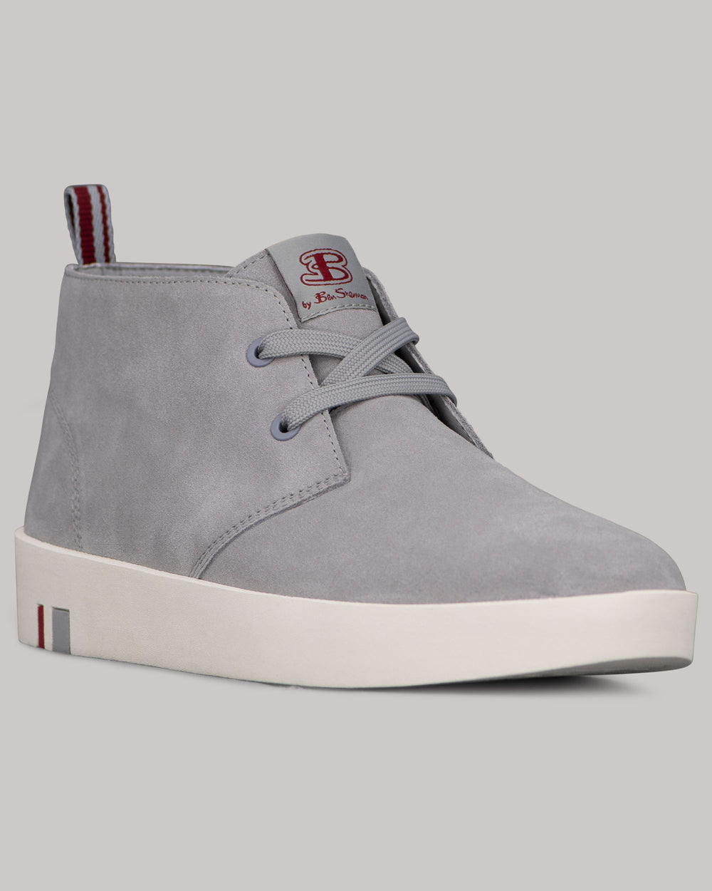 Ben Sherman Thames Chukka Boots White / Red | PROVWD-548