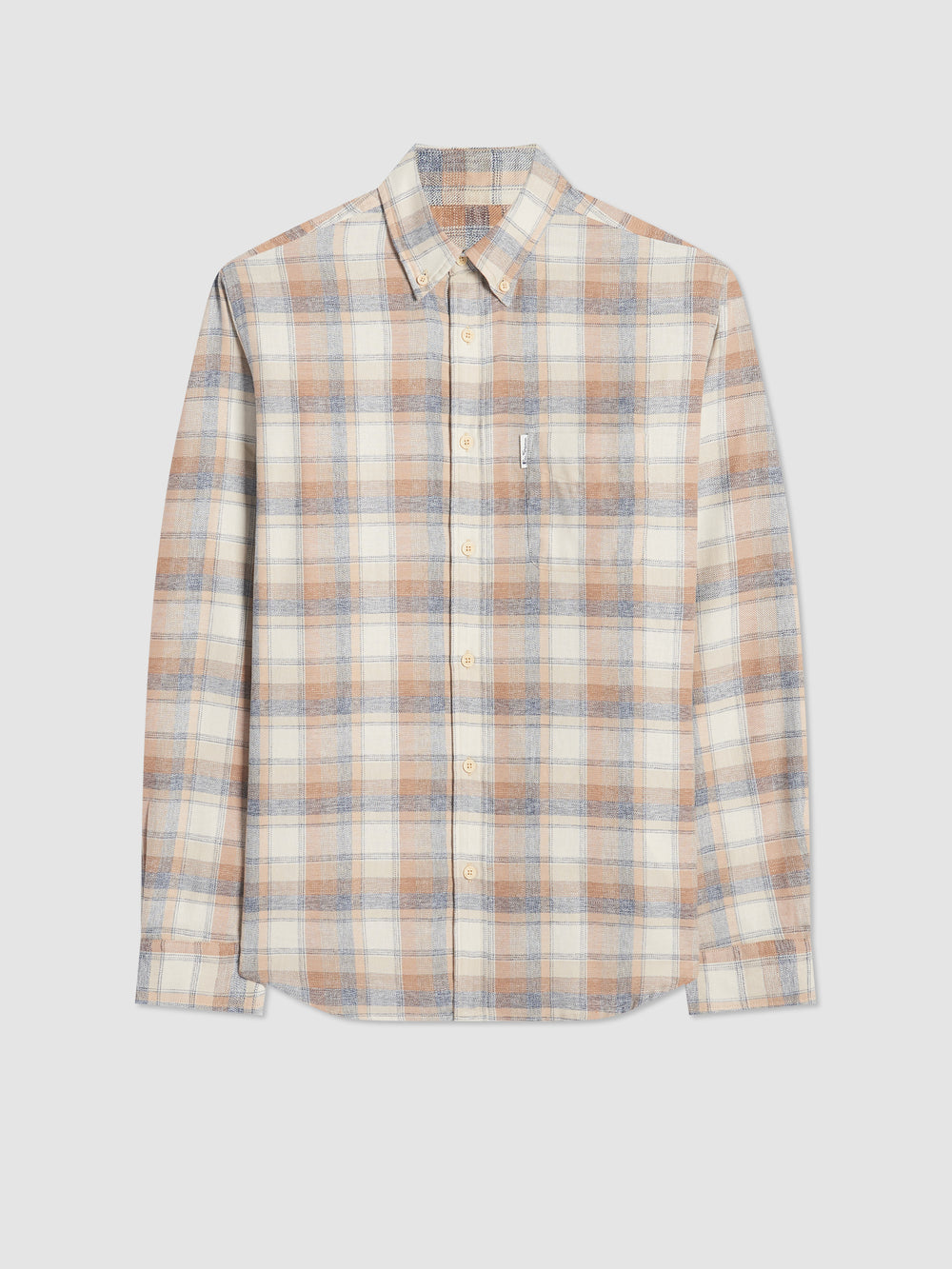 Ben Sherman Twisted Yarn Check Shirts Brown | YIOMPA-704