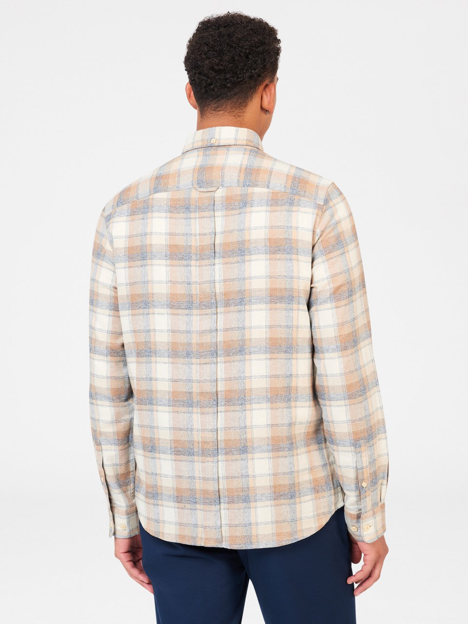 Ben Sherman Twisted Yarn Check Shirts Brown | YIOMPA-704